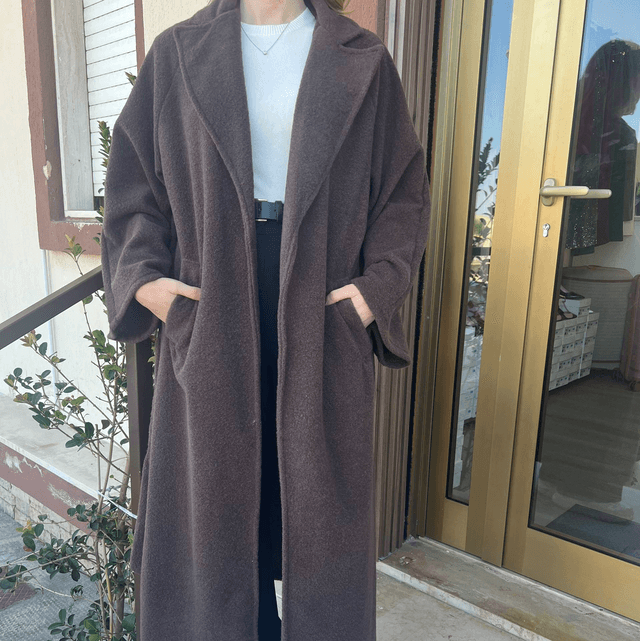 CAPPOTTO LANA COTTA MARRONE