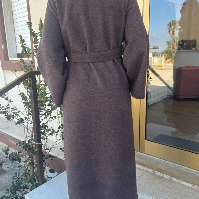 CAPPOTTO LANA COTTA MARRONE