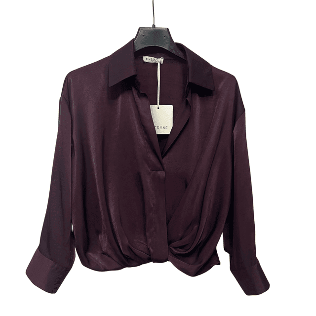 CAMICIA BUBBLE BORDEAUX